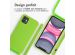 iMoshion ﻿Coque en silicone avec cordon iPhone 11 - Vert Fluo
