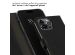Selencia Étui de téléphone portefeuille en cuir véritable iPhone 15 Pro Max - Noir