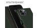Selencia Étui de téléphone portefeuille en cuir véritable iPhone 15 Pro Max - Vert