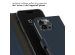 Selencia Étui de téléphone portefeuille en cuir véritable iPhone 15 Pro Max - Bleu