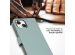 Selencia Étui de téléphone portefeuille en cuir véritable iPhone 15 - Air Blue