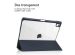 iMoshion Coque tablette rigide Trifold iPad Air 5 (2022) / Air 4 (2020) - Bleu foncé