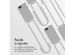 iMoshion Coque de couleur avec cordon amovible iPhone SE (2022 / 2020) / 8 / 7 - Gris