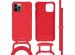 iMoshion Coque de couleur avec cordon amovible iPhone 12 (Pro) - Rouge