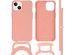iMoshion Coque de couleur avec cordon amovible iPhone 13 - Peach