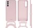 iMoshion Coque de couleur avec cordon amovible Samsung Galaxy S21 FE - Rose