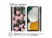 iMoshion Coque Design Samsung Galaxy A34 (5G) - Fleur - Rose / Vert