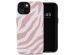 Selencia Coque arrière Vivid iPhone 13 - Colorful Zebra Old Pink