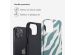 Selencia Coque arrière Vivid iPhone 13 - Colorful Zebra Pine Blue