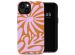 Selencia Coque arrière Vivid iPhone 13 - Modern Bloom Pink