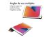 iMoshion Coque tablette Design iPad 7 (2019) / iPad 8 (2020) / iPad 9 (2021) 10.2 inch - Orange Flower Connect