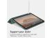 Accezz Étui de téléphone portefeuille Smart Silicone iPad Air 5 (2022) / iPad Air 4 (2020) - Vert foncé