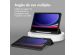 Accezz Étui de téléphone portefeuille Smart Silicone Samsung Galaxy Tab A9 Plus - Noir