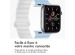 iMoshion Bracelet magnétique en silicone pour l'Apple Watch Apple Watch Series 1-9 / SE - 38/40/41 mm - Bleu / Blanc