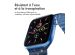 iMoshion Bracelet magnétique en silicone pour l'Apple Watch Apple Watch Series 1-9 / SE / Ultra (2) - 42/44/45/49 mm - Bleu Foncé