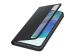 Samsung Original étui de téléphone portefeuille Clear View Samsung Galaxy S21 FE - Black