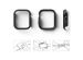 Ringke 2x Coque Slim Apple Watch Series 7 / 8 / 9 - 45 mm - Clear & Matte Black