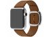 Apple Leather Band Modern Buckle Apple Watch Series 1-9 / SE - 38/40/41 mm - Taille S - Brun