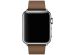 Apple Leather Band Modern Buckle Apple Watch Series 1-9 / SE - 38/40/41 mm - Taille M - Brun