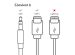 iMoshion ﻿Adaptateur AUX - Adaptateur audio USB-C vers 3,5 mm / Jack - USB-C mâle vers AUX femelle - Blanc
