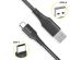 Accezz Câble USB-C vers USB iPhone 15 - 2 mètre - Noir