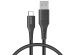 Accezz Câble USB-C vers USB iPhone 15 - 0,2 mètre - Noir