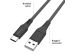 iMoshion Câble USB-C vers USB Samsung Galaxy S23 Ultra - Textile tressé - 3 mètres - Noir