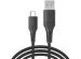 iMoshion Câble USB-C vers USB Samsung Galaxy S10 Plus - Textile tressé - 3 mètres - Noir