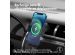 Accezz Support de téléphone pour voiture iPhone SE (2020) - Chargeur sans fil - Grille d'aération - Noir