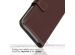 Selencia Étui de téléphone portefeuille en cuir véritable Samsung Galaxy A13 (5G) / A04s - Brun