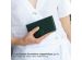 Selencia Étui de téléphone portefeuille en cuir véritable iPhone 14 - Vert