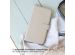 Selencia Étui de téléphone en cuir véritable iPhone 13 - Gris clair