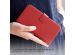 Selencia Étui de téléphone portefeuille en cuir véritable iPhone 14 Plus - Rouge