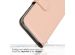 Selencia Étui de téléphone portefeuille en cuir véritable iPhone 14 Pro Max - Dusty Pink