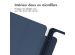 iMoshion Coque tablette rigide Trifold Samsung Tab S9 FE Plus / Tab S9 Plus 12.4 pouces - Bleu foncé