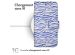 iMoshion ﻿Étui de téléphone portefeuille Design Samsung Galaxy A14 (5G/4G) - White Blue Stripes