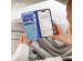iMoshion ﻿Étui de téléphone portefeuille Design Samsung Galaxy A34 (5G) - White Blue Stripes