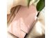 Selencia Étui de téléphone amovible en cuir végétalien iPhone 13 - Rose