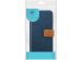iMoshion Étui de téléphone portefeuille Luxe Canvas iPhone 13 Mini -Bleu foncé