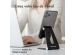 iMoshion Support de téléphone de bureau Samsung Galaxy S10 - Support de tablette de bureau - Réglable - Aluminium - Noir