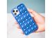 iMoshion Pop It Fidget Toy - Coque Pop It iPhone 12 (Pro)-Bleu foncé