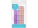 iMoshion ﻿Pop It Fidget Toy - Coque Pop It Galaxy A02s - Multicolor