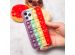 iMoshion ﻿Pop It Fidget Toy - Coque Pop It Galaxy A02s - Rainbow