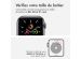 iMoshion Bracelet en silicone Apple Watch Series 1-9 / SE - 38/40/41mm - Blanc