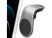 Accezz Support de téléphone pour voiture iPhone 11 Pro Max - Universel - Grille de ventilation - Magnétique - Argent