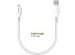 Accezz Câble Lightning vers USB iPhone SE (2020)- Certifié MFi - 0,2 mètres - Blanc