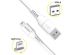 Accezz Câble Lightning vers USB iPhone 12 Pro - Certifié MFi - 1 mètre - Blanc