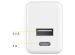 Accezz Wall Charger iPhone 12 - Chargeur - Connexion USB-C et USB - Power Delivery - 20 Watt - Blanc
