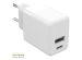 Accezz Wall Charger iPhone 11 Pro - Chargeur - Connexion USB-C et USB - Power Delivery - 20 Watt - Blanc