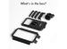 Accezz Support de téléphone vélo Pro iPhone 6s - Universel - Avec étui - Noir
